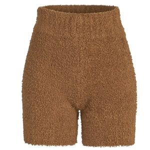 SKIMS Cozy Knit Shorts in Camel XXS/XS